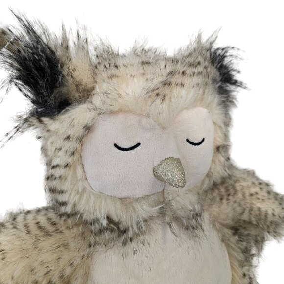 Little Toasties Plush Owl Hug Me Heating Pad Soft Fluffy weighted heated owl - Picture 9 of 11